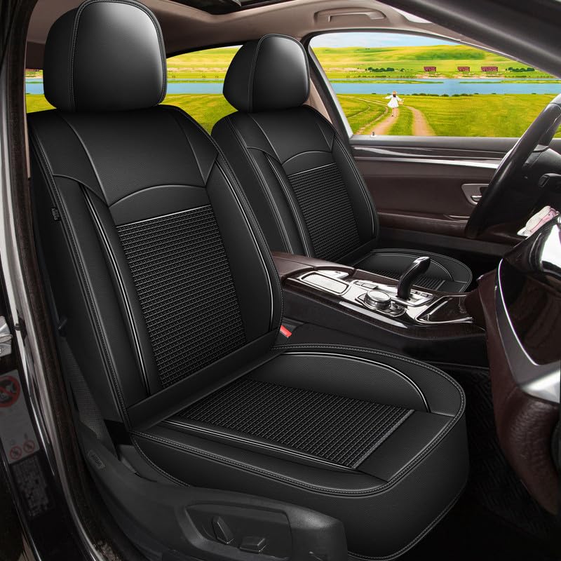 Front Seat Covers for Toyota Camry 2002 (015-Black / 8.Camry 2002-2026-2 front seat covers only)