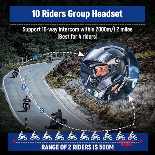 B4FM Motorcycle Bluetooth Headset (B4FM Dual Pack)