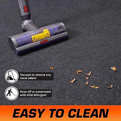 Garage Floor Runner Mat (Charcoal / 2'6" x 18' (Rectangular))