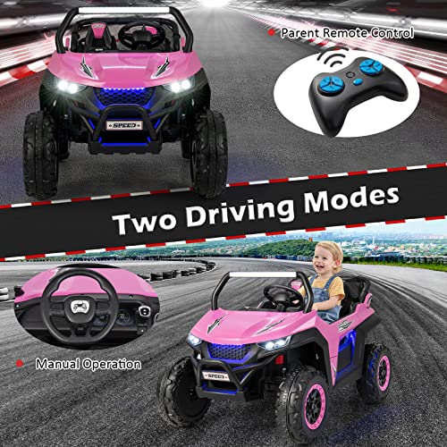 2 Seater Ride on Car for Kids (Pink)