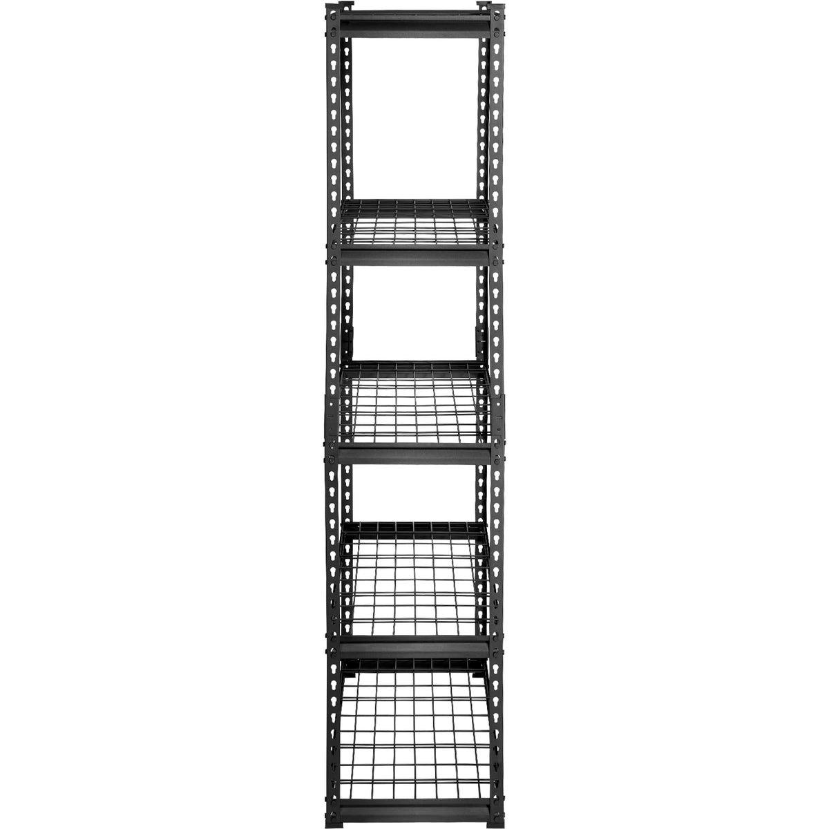 Storage Shelving Unit (Black / 36" L x 16" W x 72" H)