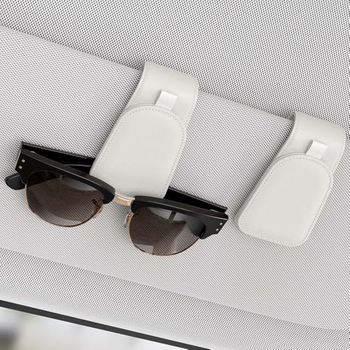 Magnetic Sunglass Holder for Car Visor (White)