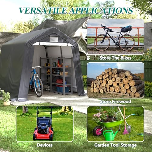 8' x 8' Outdoor Storage Shelter Shed (8' x 8')