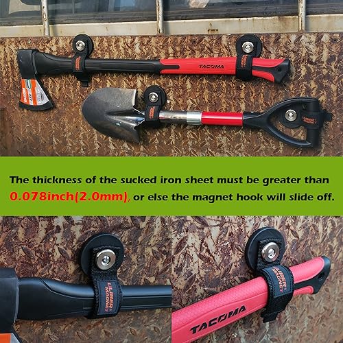 Strong Magnetic Storage Straps (1.69INCH 2PACK Small Straps)