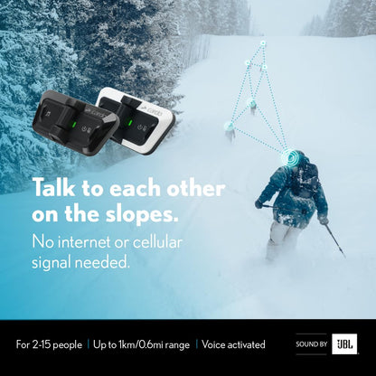 PACKTALK Outdoor Helmet Communication System (Outdoor White / Single Pack)