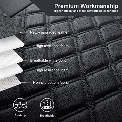 Wrangler JL Seat Covers Custom Fit for Jeep Wrangler (Black / 18-26 JL 2/4 Door Front)