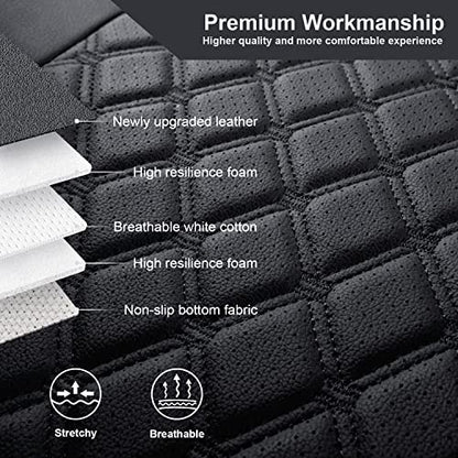 Wrangler JL Seat Covers Custom Fit for Jeep Wrangler (Black / 18-26 JL 2/4 Door Front)