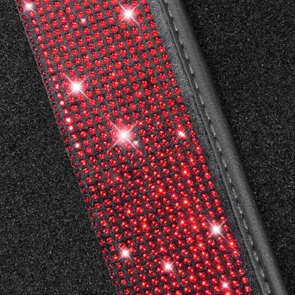 Red Bling Car Floor Mats Full Set (Red Diamond / Car Floor Mats (4 Pieces))
