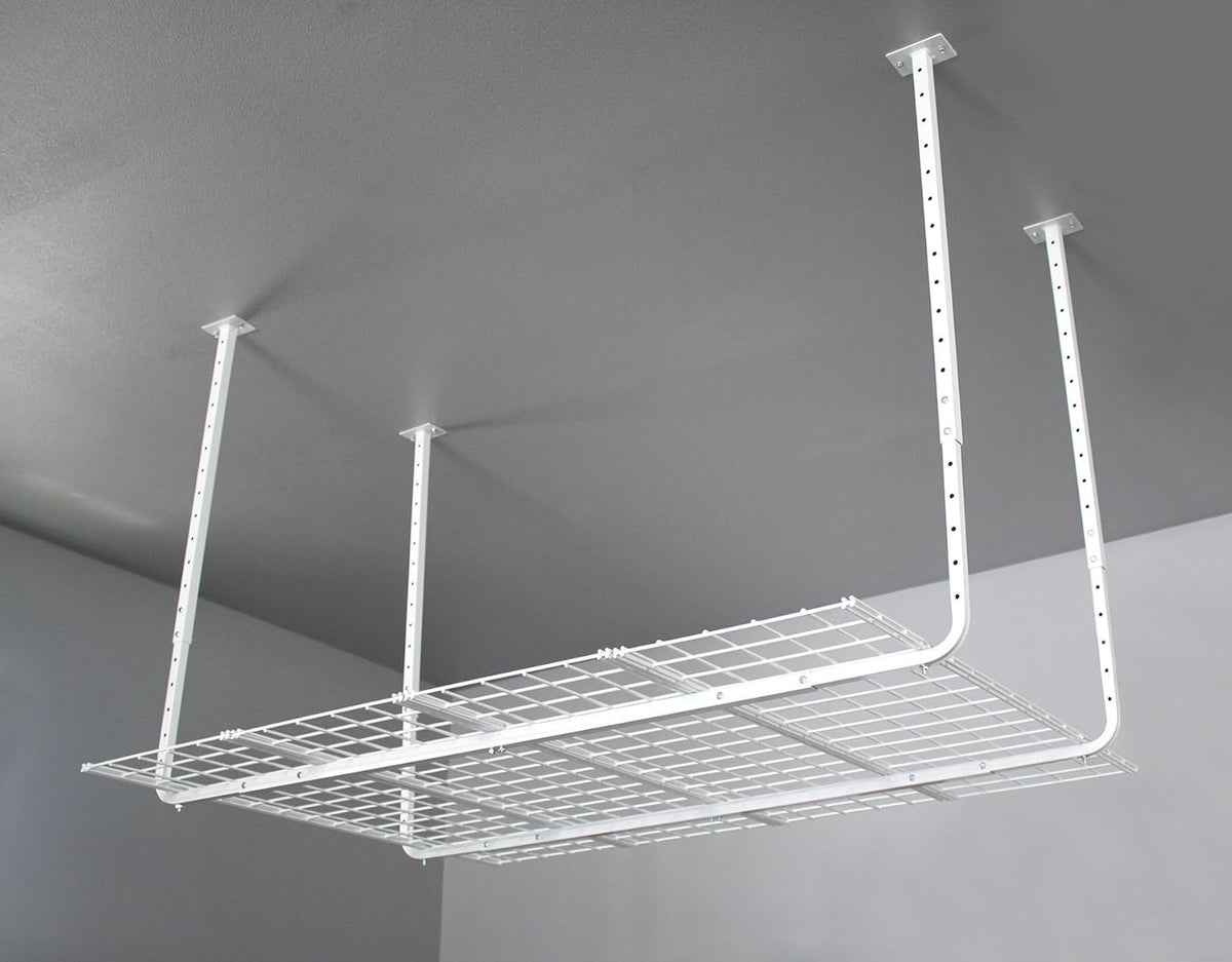 Ceiling Mounted Adjustable Shelf in White (White / 60 X 45)
