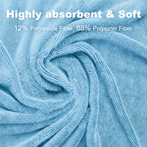 Car Drying Towels (New Car Towels - Blue / 35.4"x23.6" - 2pcs)