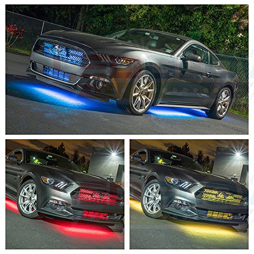 6pc Million Color Wireless LED Car Underglow & Interior Light Kit