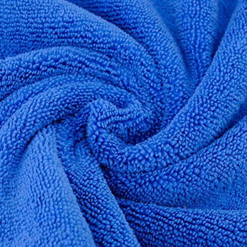 Microfiber Cleaning Towel Ultrasonic Cut Edgeless (Blue,gray,yellow)