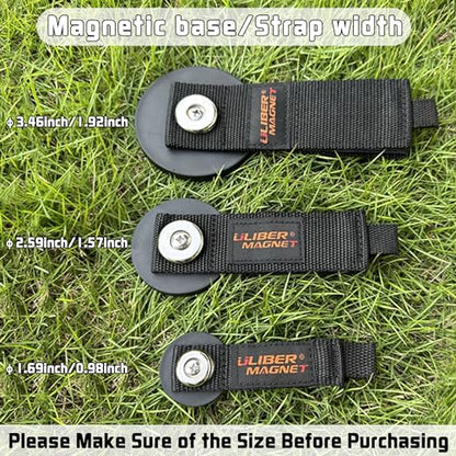 Strong Magnetic Storage Straps (1.69INCH 2PACK Small Straps)