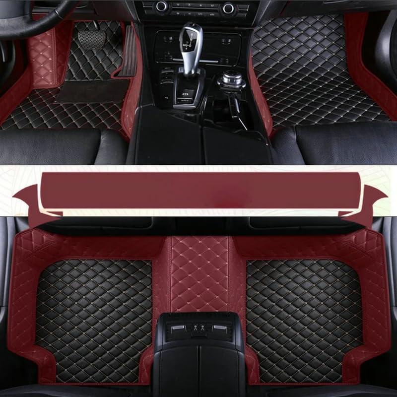 Customization Floor Mats and Cargo Mats are Suitable for 99% of Cars (Black wine red- / 3D Floor Mats)