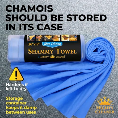 Premium Shammy Cloth for Car Drying (Yellow, Blue, Blue)