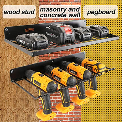 Power Tool Organizer with Charging Station (1shelf+1rack)