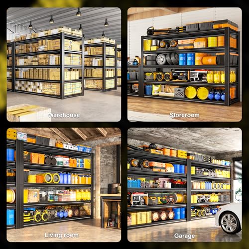 48.2" W Garage Shelving (72.2"H x 24.2"D x 48.2"W)