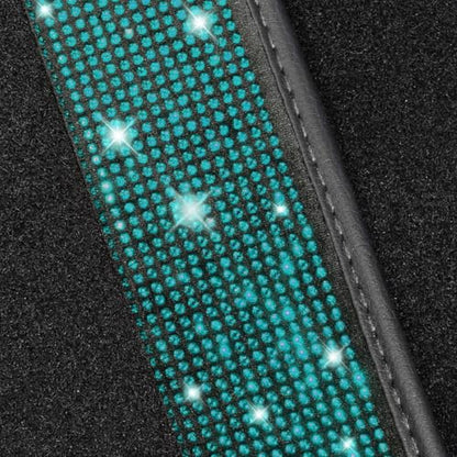 Aquamrine Bling Car Floor Mats Full Set (Aquamarine Diamond / Car Floor Mats (4 Pieces))