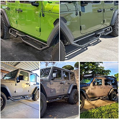 6" Running Boards Two (Black)