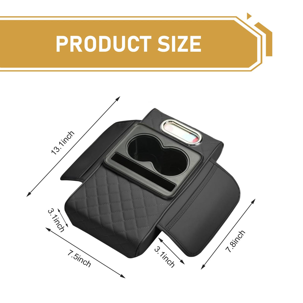 1 PC Car Center Console Cover Organizer