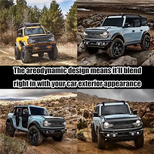 Hood Deflector Hood Protector for Ford Bronco 2 (Matte Black)