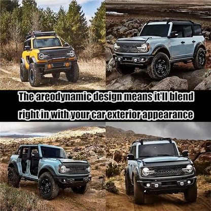 Hood Deflector Hood Protector for Ford Bronco 2 (Matte Black)