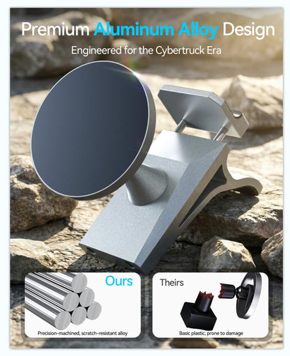 Phone Mount for Tesla Cybertruck The Ultimate Magnetic Phone Holder for Tesla Cybertruck Accessories (Cybertruck, Dashboard)