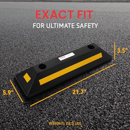 Garage Floor Stops for Vehicles (21.7’’ x 5.9’’ x 3.5’’)