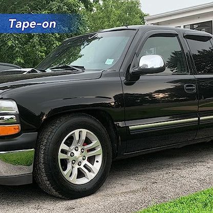 Window Visors Rain Guards for 1999 (1999-2007 silverado/sierra ext cab)