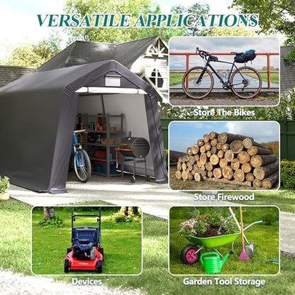 8' x 14' Outdoor Storage Shelter Shed (8' x 14')