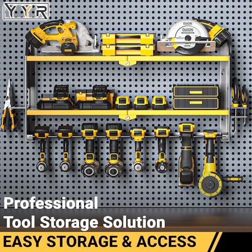Power Tool Organizer Wall Mount (without Power Strip / Yellow)