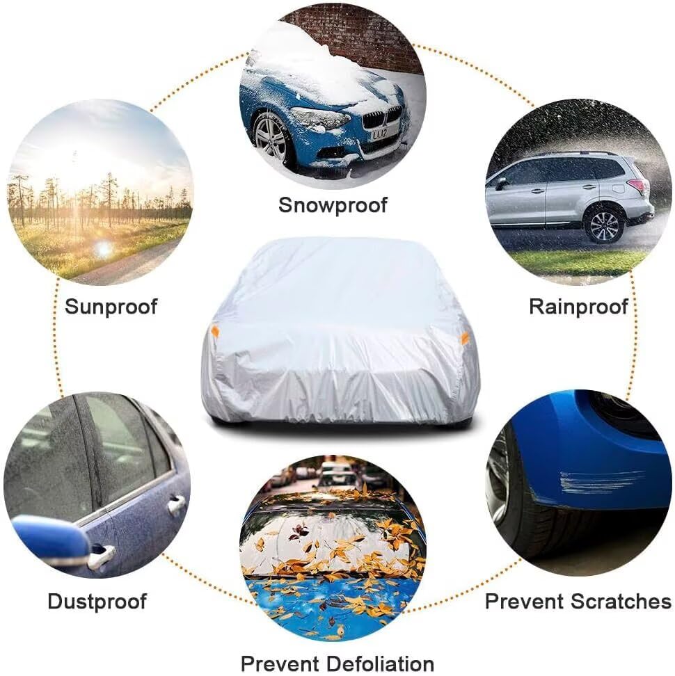 6 Layers Hatchback Waterproof Car Cover for Kia Carnival (LM-Silver / Custom Fit Kia Carnival/Sedona)