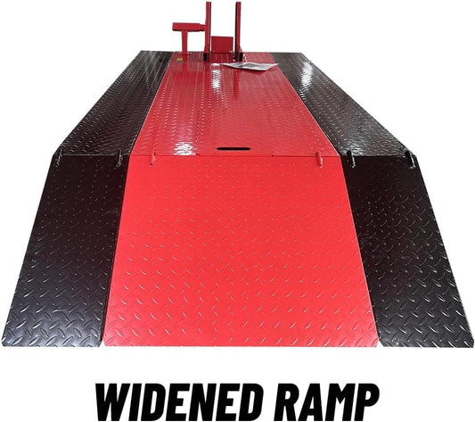 1500lbs Motorcycle Lift Side Extension Motorcycle Jack Table Pedal Hydraulic Pump Lift Table KT