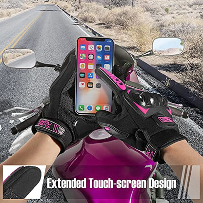 Motorcycle Gloves Breathable (9-pink / Medium)