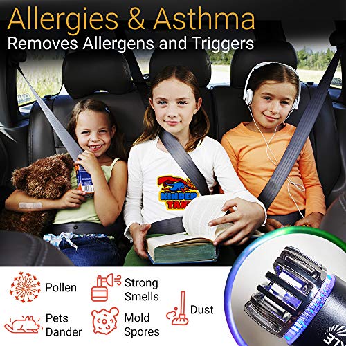 Car Air Purifier Ionizer (Matte Black)