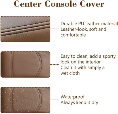 Armrest Cover for Ford Maverick 2022 (6) 22+ |Maverick| Dark Brown, Regular)