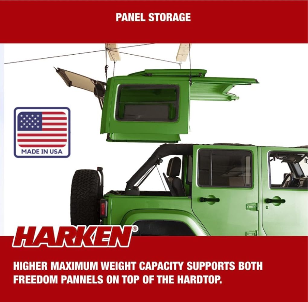 Hoister Truck Cap Overhead Garage Storage Hoist (12 ft Ceiling, 200 lb Max)