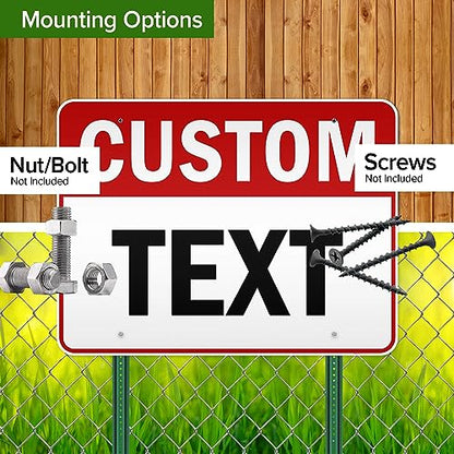 Custom Sign Custom Sign for Business (Header - Horizontal / 36x48 - DiBound Reflective)