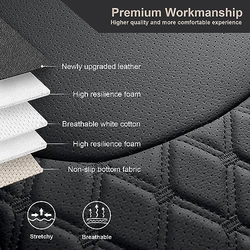 Wrangler JK Seat Covers Custom Fit for Jeep Wrangler (Black / 13-17 JK 2 Door Full Set)