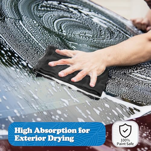 Microfiber Cleaning Cloth (24PK / Black)