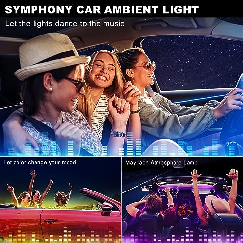 Acrylic Interior LED Strip Light With Wireless APP (RGB 18 Lights)