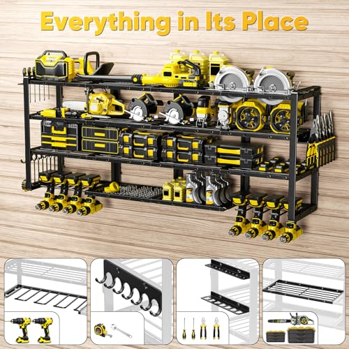 Extra Large 64" W Power Tool Organizer Wall Mount (64” W)