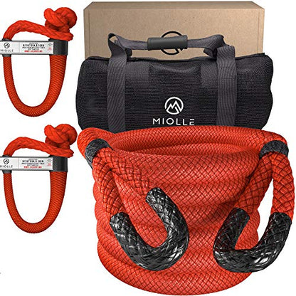 Gear Heavy Duty Kinetic Recovery Tow Rope (1-1/4"x30 / Firecracker Red)