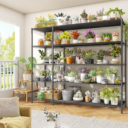 70.8H Wire Shelving Rack (13.78"D x 52.36"W x 70.8"H)