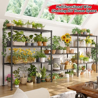 35.5"W 4 Tier Wire Shelving (4 Tier-14"D x 35.5"W x 59"H)