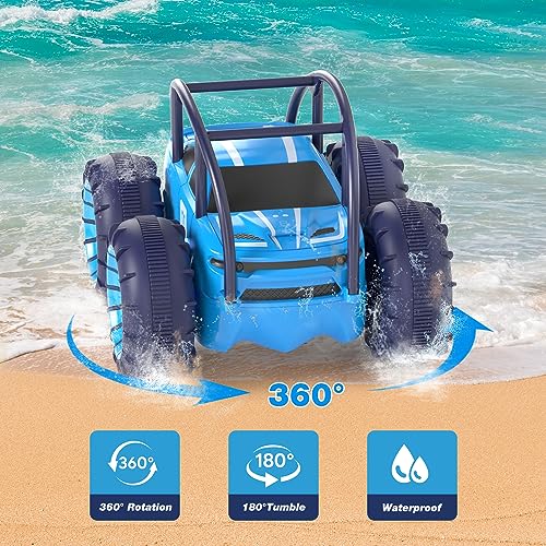 Amphibious Remote Control Car (Blue)