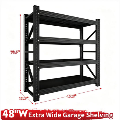 Metal Storage Rack (Black / 47.3"*23.7"*78.7")