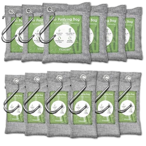 Bamboo Charcoal Air Purifying Bag (Essential 12 Pack)