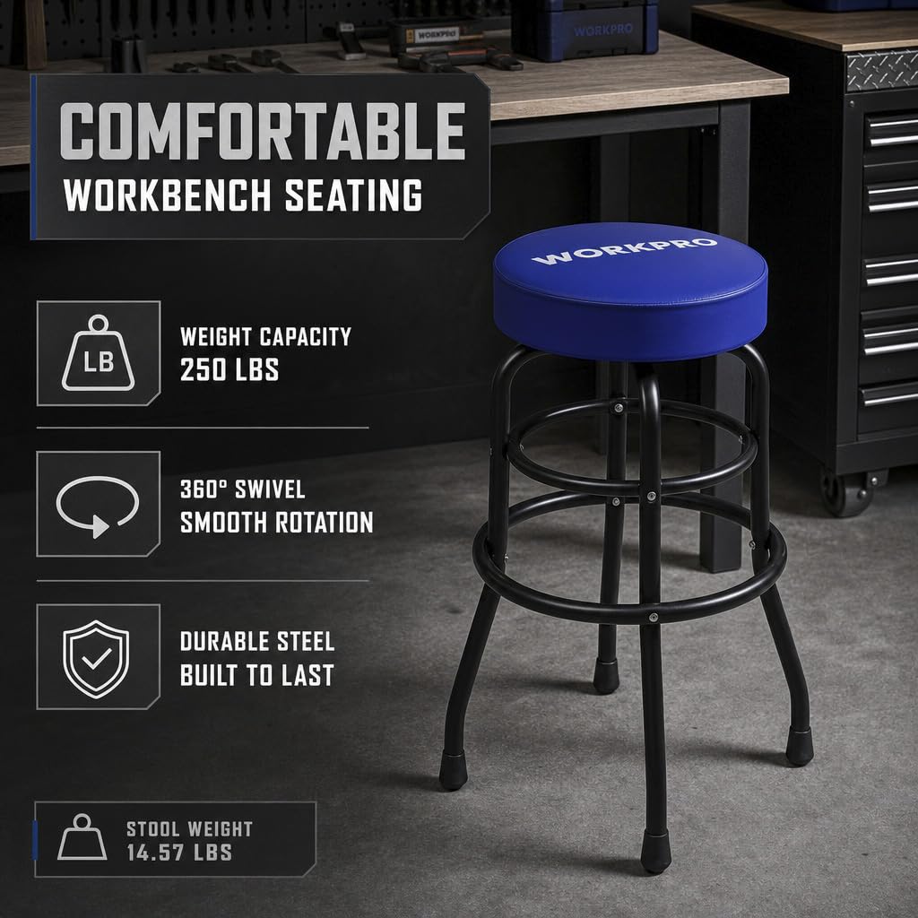 Heavy Duty Garage Shop Stool