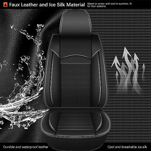 Front Seat Covers for Toyota Camry 2002 (015-Black / 8.Camry 2002-2026-2 front seat covers only)